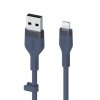 Belkin Kabel BoostCharge USB-A do Lightning silikonowy 1m, niebieski